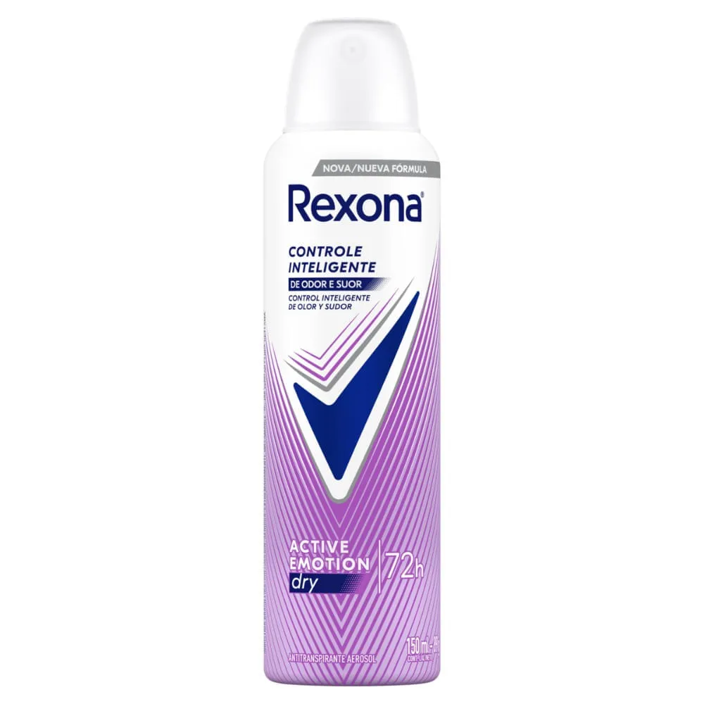 Antitranspirante Aerossol Rexona Active Emotion Dry 150ml — Rexona | Farmácia Resyla