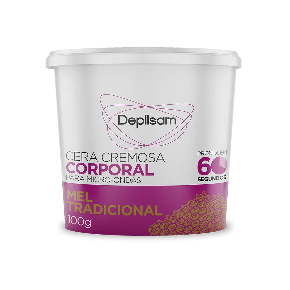 Cera Cremosa Depilsam de Micro-ondas Mel 100g — Depilsam | Farmácia Resyla