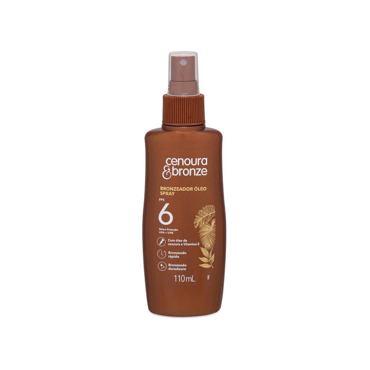 Óleo Bronzeador Cenoura & Bronze FPS 6 Óleo Spray 110ml — Cenoura & Bronze | Farmácia Resyla