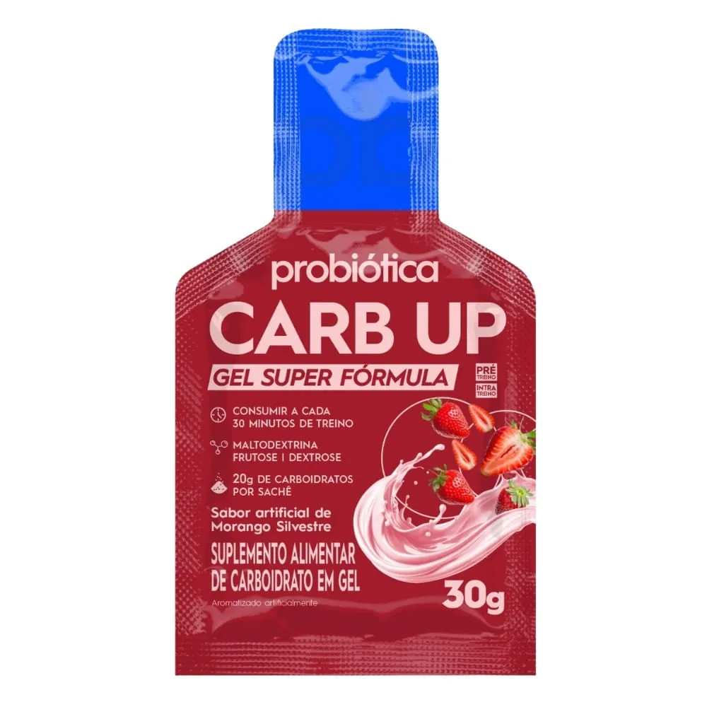 Energético Probiótica Carb-up Bcca Gel Morango 30g — Probiotica | Farmácia Resyla