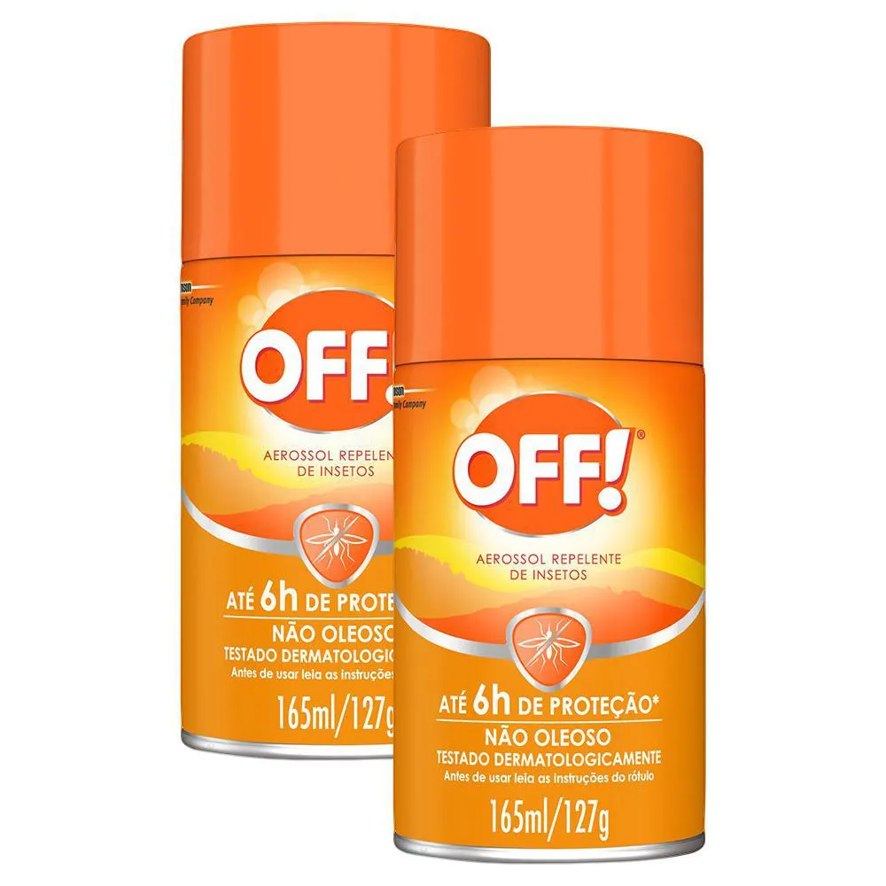 Kit 2 Repelente de Insetos Off! Aerossol 165ml — Off! | Farmácia Resyla