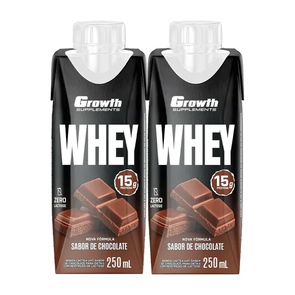 Kit 2x Bebida Láctea Chocolate - Growth Supplements — Growth | Farmácia Resyla