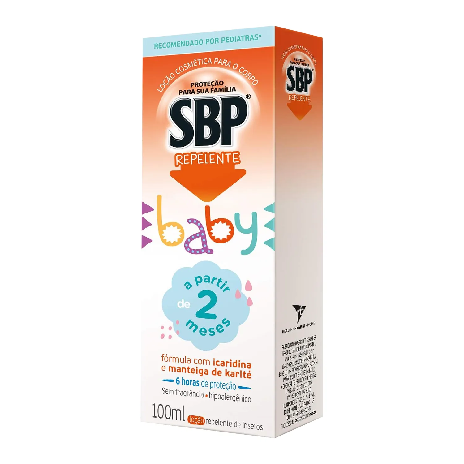 Repelente Infantil SBP Baby Icaridina Sem Fragrância Loção 100ml — SBP | Farmácia Resyla