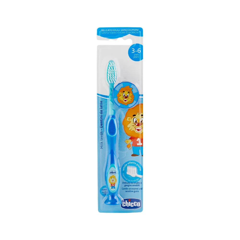 Escova Dental Chicco Com 1 3-6 Anos Azul — Chicco | Farmácia Resyla