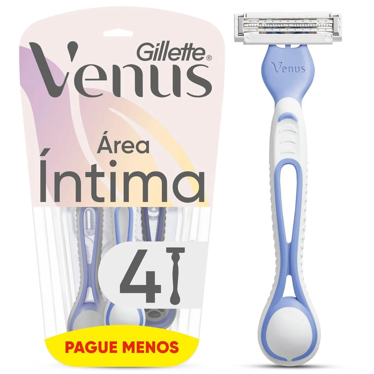 Aparelho de Depilar Descartável Gillette Venus Íntima 4 Unidades — Gillette | Farmácia Resyla