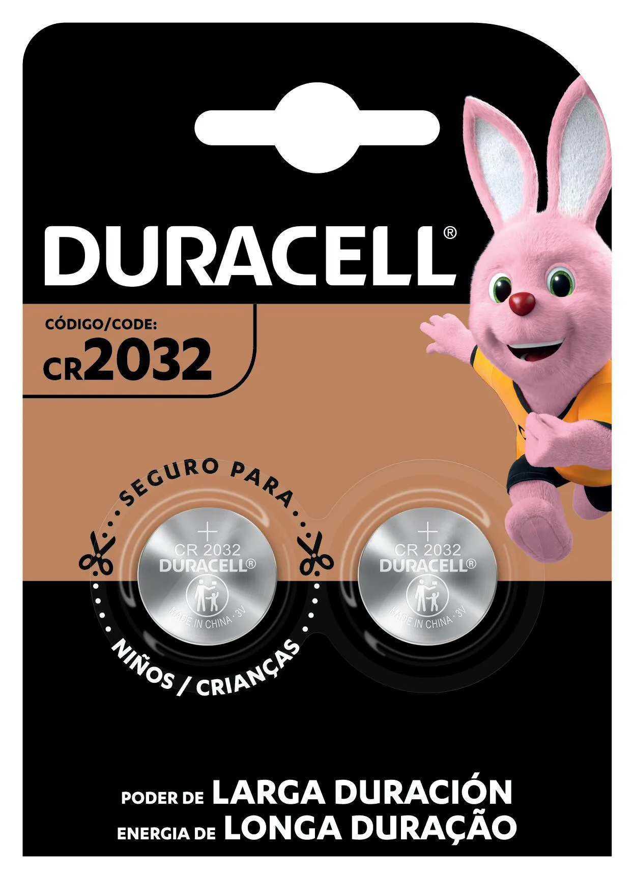 Pilha de Lítio Duracell Tipo Moeda Bateria CR2032 2 unidades — Duracell | Farmácia Resyla