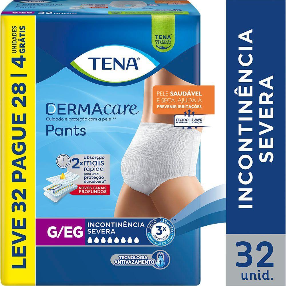 Roupa Íntima Descartável Pants Tena Dermacare G/Eg Leve 32 Pague 28 Unidades — imagem 2 | Farmácia Resyla