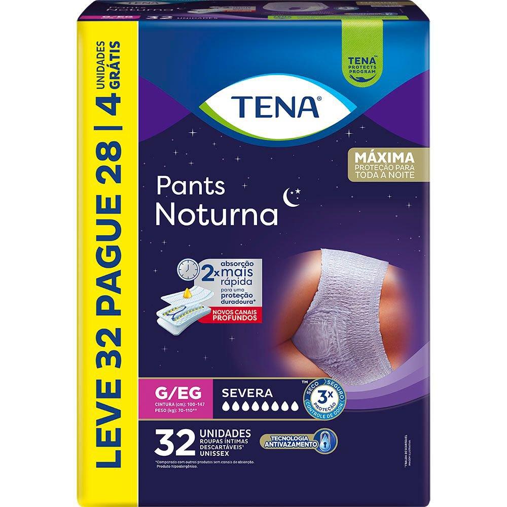 Roupa Íntima Descartável Pants Tena Noturna G/Eg Leve 32 Pague 28 Unidades — Tena | Farmácia Resyla