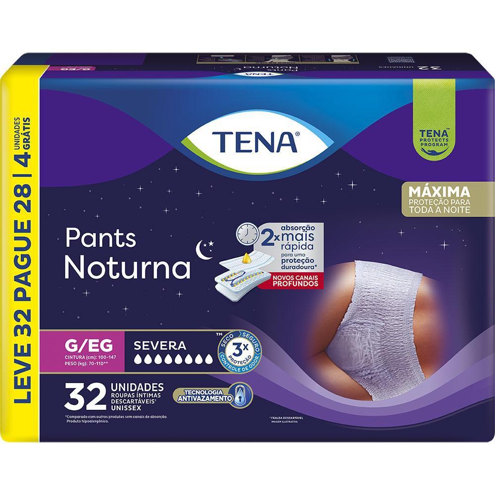 Roupa Íntima Descartável Pants Tena Noturna G/Eg Leve 32 Pague 28 Unidades — imagem 3 | Farmácia Resyla