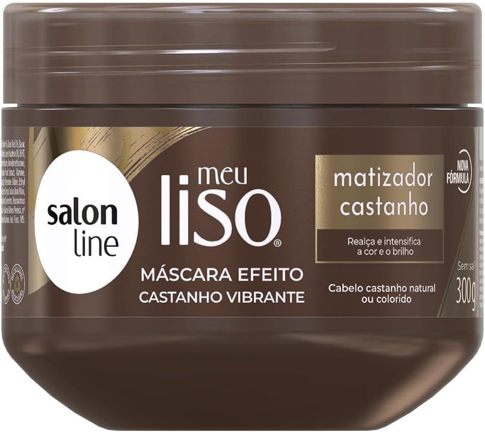 S Line - Meu Liso Matizadora Castanho - Máscara Capilar - 300g — Salon Line | Farmácia Resyla