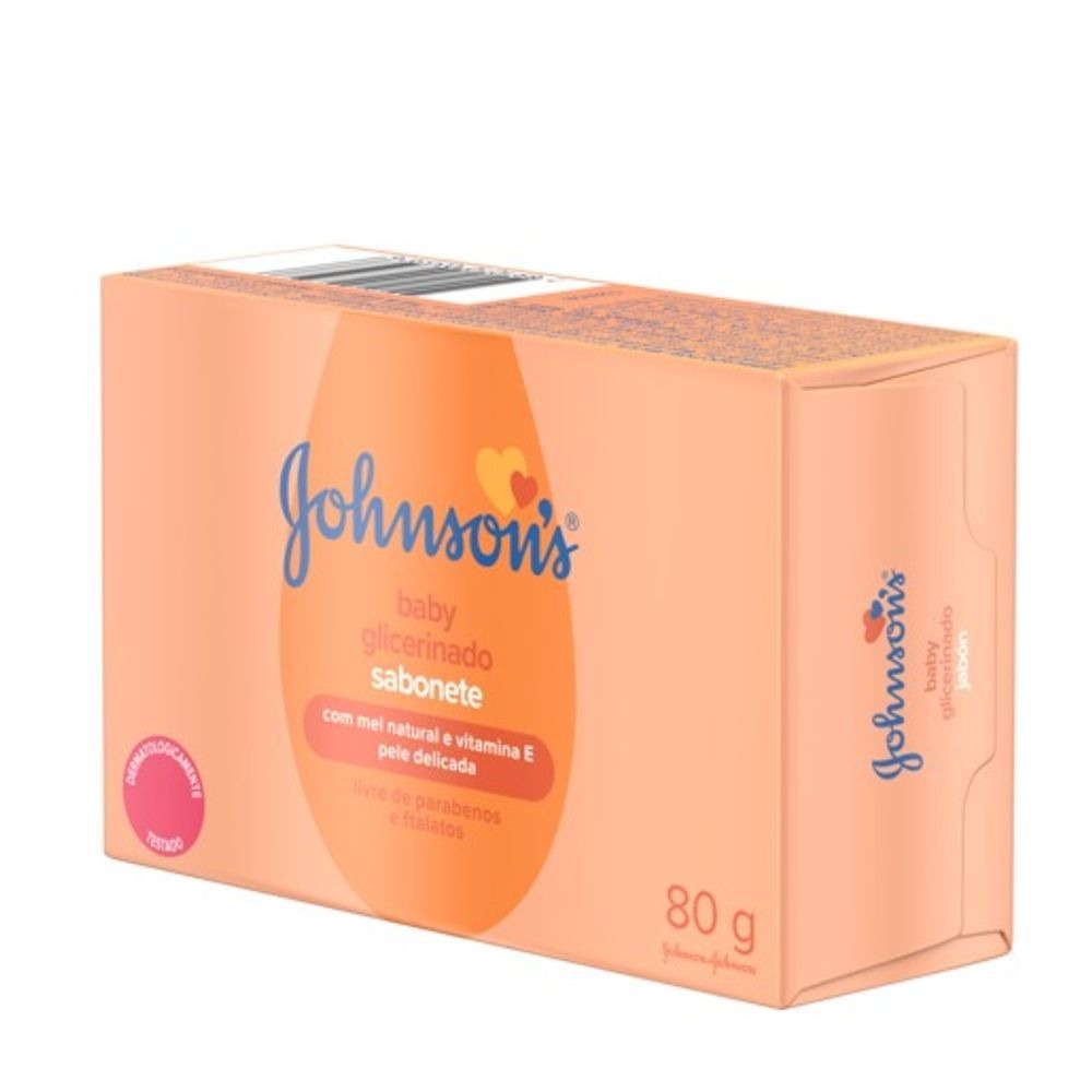 Sabonete de Glicerina Infantil Johnson's Baby 80g — imagem 3 | Farmácia Resyla