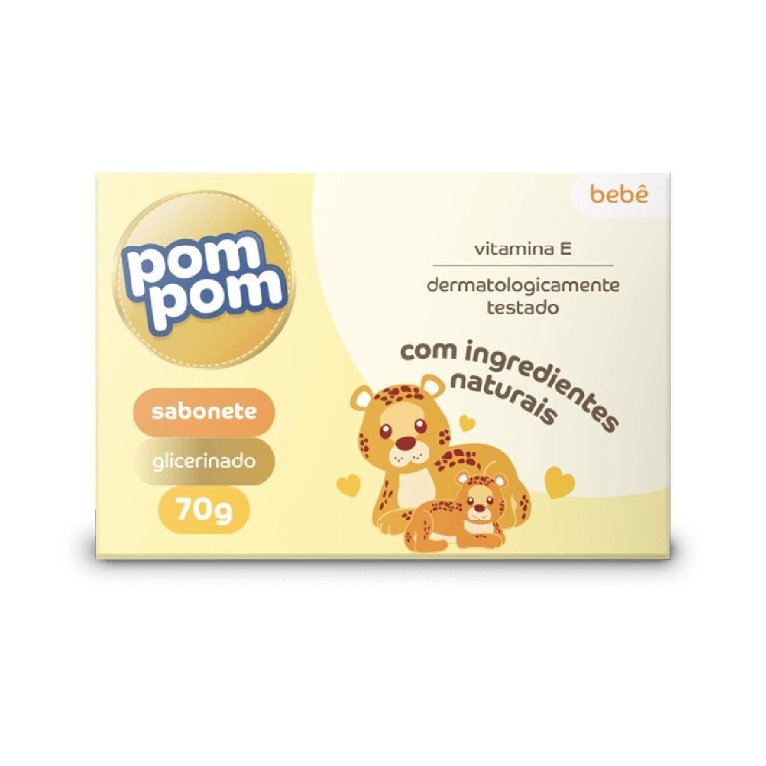 Sabonete de Glicerina Infantil Pom Pom 70g — Pompom | Farmácia Resyla