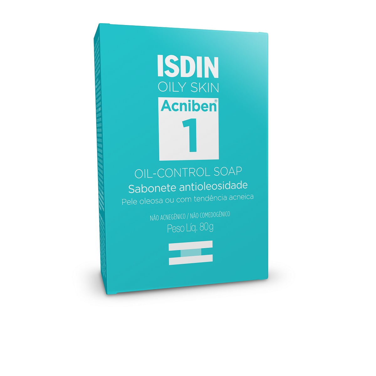 Sabonete em Barra Facial ISDIN Acniben Oil Control Antioleosidade 80g — Isdin | Farmácia Resyla