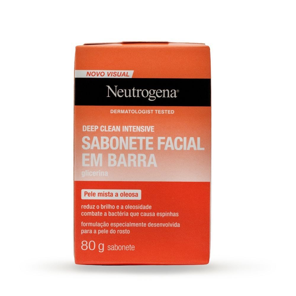 Sabonete em Barra Facial NeutrogenaDeep Clean 80g — imagem 2 | Farmácia Resyla