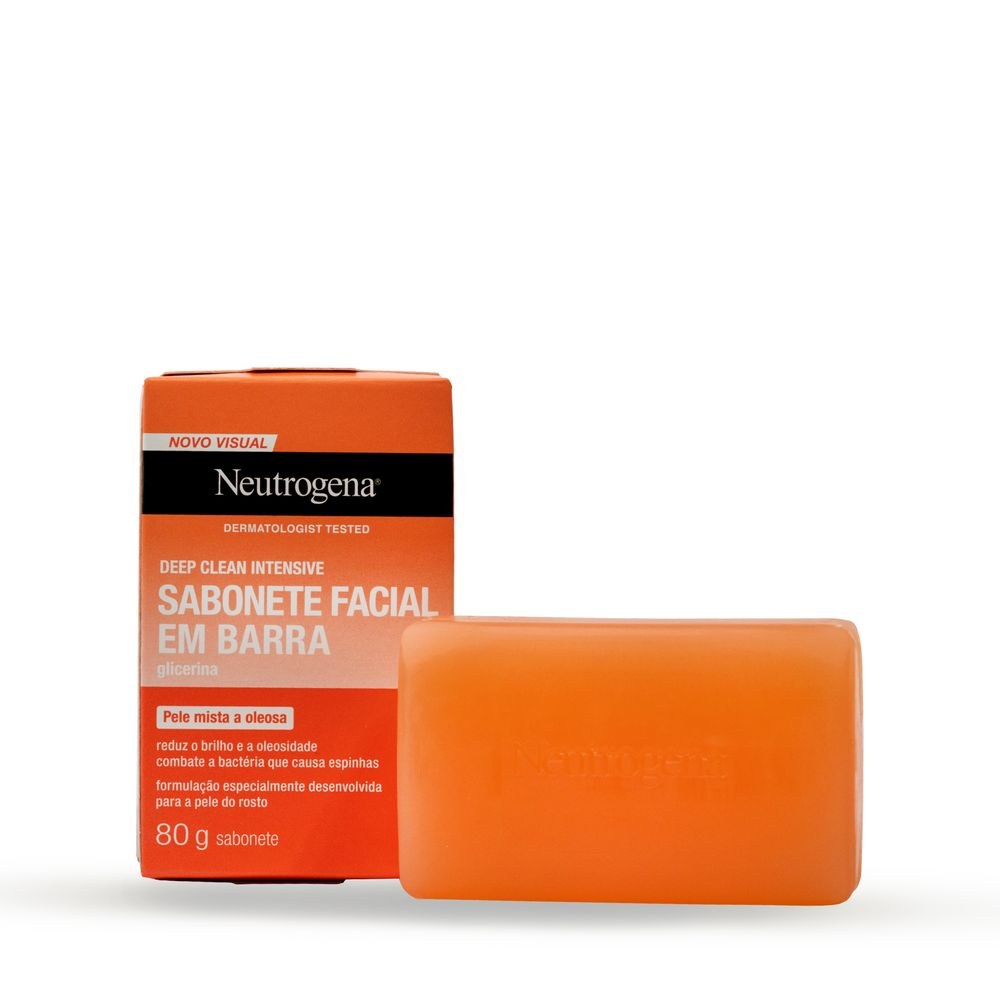 Sabonete em Barra Facial NeutrogenaDeep Clean 80g — imagem 3 | Farmácia Resyla