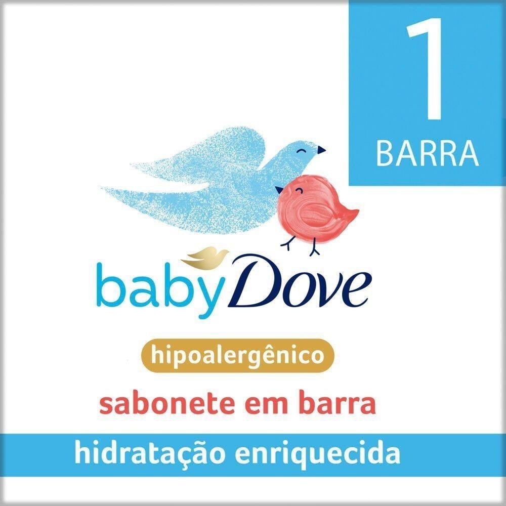 Sabonete em Barra Infantil Baby Dove Hidratação Enriquecida 75g — Dove | Farmácia Resyla