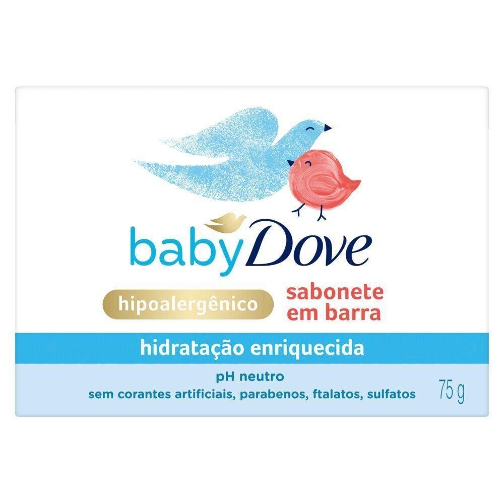 Sabonete em Barra Infantil Baby Dove Hidratação Enriquecida 75g — imagem 2 | Farmácia Resyla