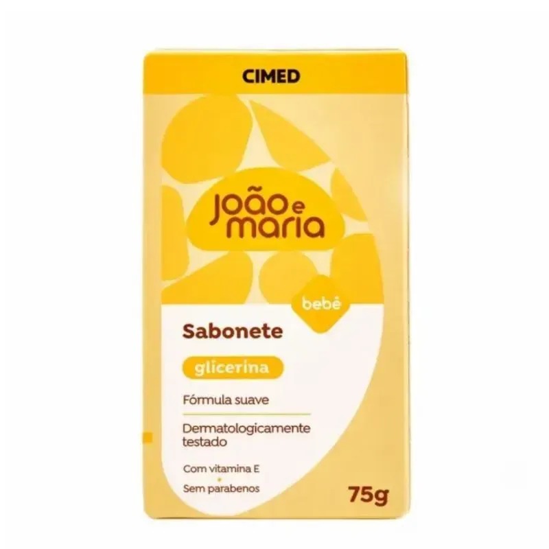 Sabonete em Barra Infantil João e Maria Bebê Glicerina 75g — Joao e Maria | Farmácia Resyla