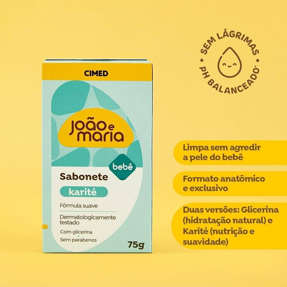Sabonete em Barra Infantil João e Maria Bebê Manteiga de Karité e Glicerina 75g — imagem 4 | Farmácia Resyla