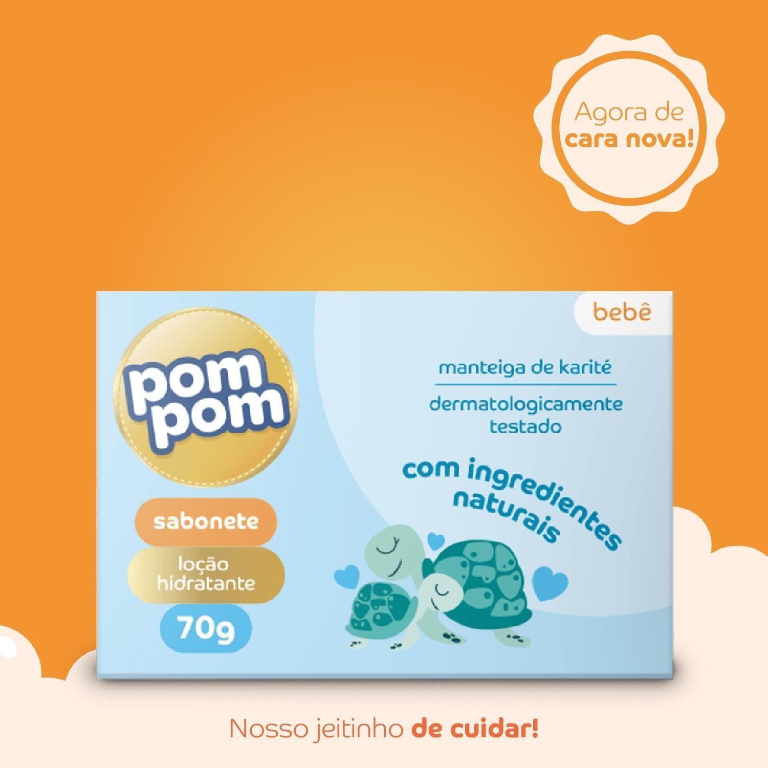 Sabonete em Barra Infantil Pom Pom Hidratante 70g — imagem 4 | Farmácia Resyla