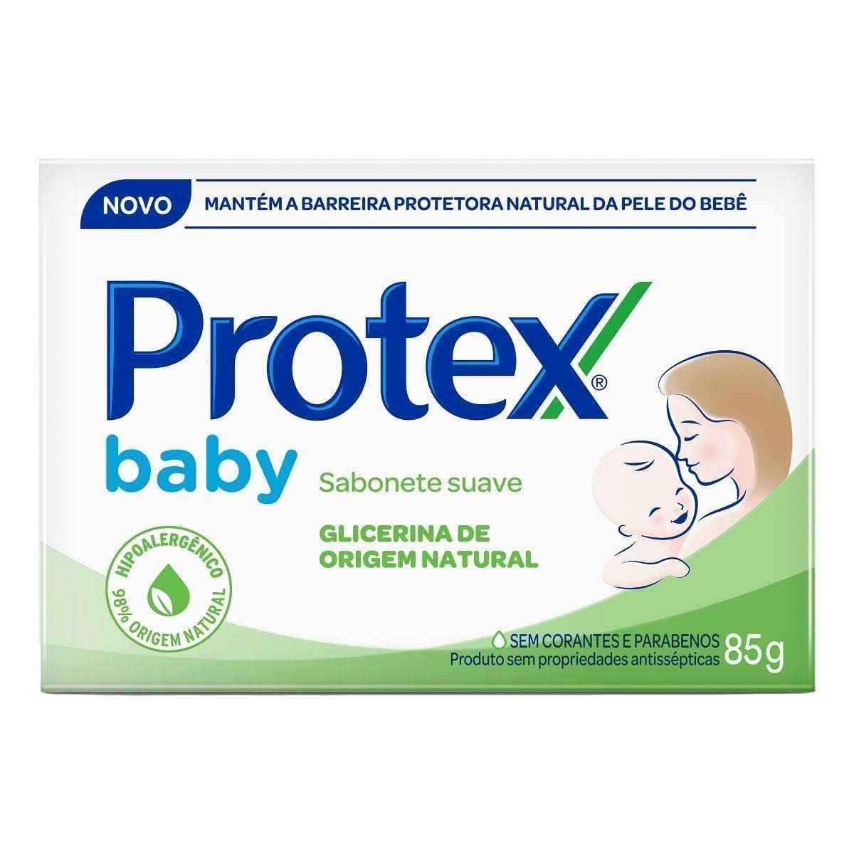 Sabonete Em Barra Para Bebê Protex Baby Glicerina Natural 85g — Protex | Farmácia Resyla