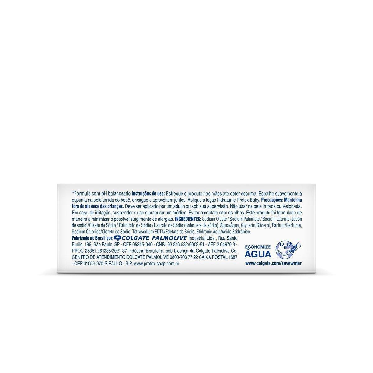 Sabonete Em Barra Para Bebê Protex Baby Glicerina Natural 85g — imagem 3 | Farmácia Resyla