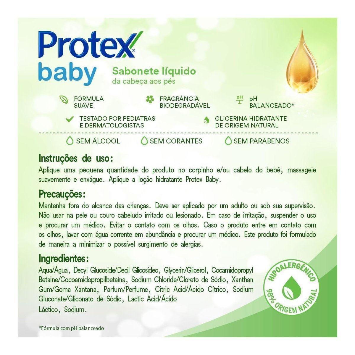 Sabonete Em Barra Para Bebê Protex Baby Glicerina Natural 85g — imagem 4 | Farmácia Resyla