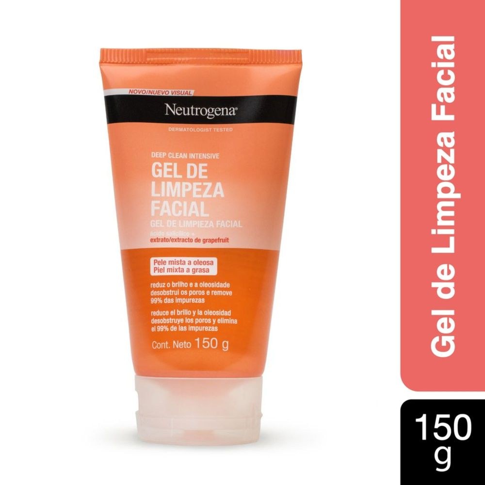 Sabonete em Gel Facial Neutrogena Deep Clean Grapefruit 150g — Neutrogena | Farmácia Resyla