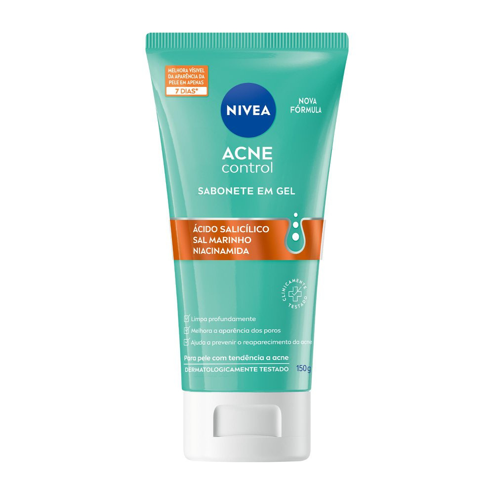 Sabonete em Gel Facial Nivea Acne Control com Ácido Salicílico 150g — Nivea | Farmácia Resyla