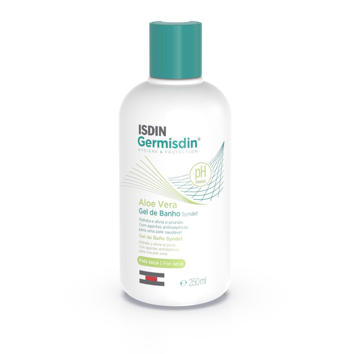 Sabonete Líquido Antisséptico Isdin Germisdin Aloevera Com 250ml — Isdin | Farmácia Resyla