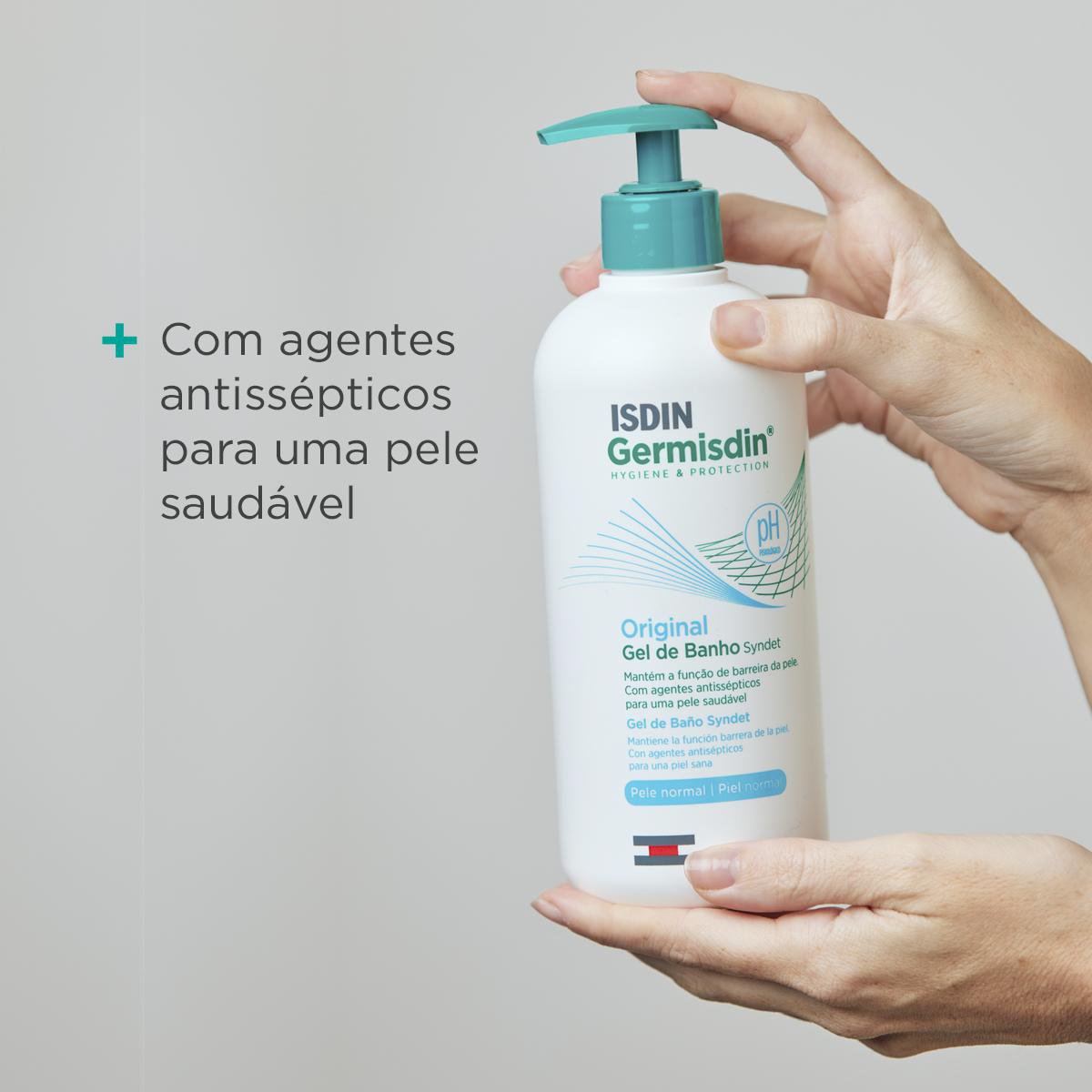 Sabonete Líquido Antisséptico Isdin Germisdin Original Com 500ml — imagem 3 | Farmácia Resyla