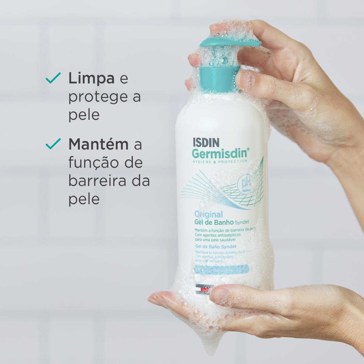 Sabonete Líquido Antisséptico Isdin Germisdin Original Com 500ml — imagem 4 | Farmácia Resyla