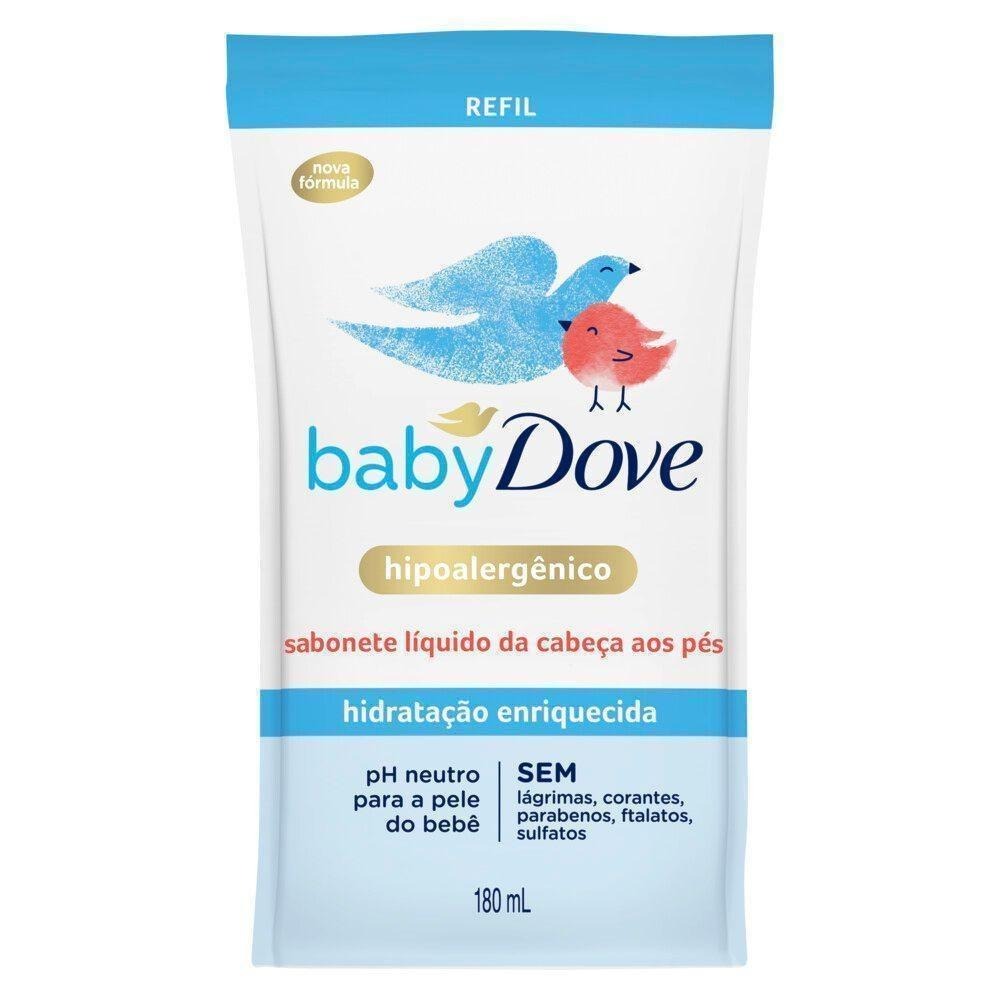 Sabonete Líquido Infantil Baby Dove Hidratação Enriquecida Refil 180ml — imagem 2 | Farmácia Resyla