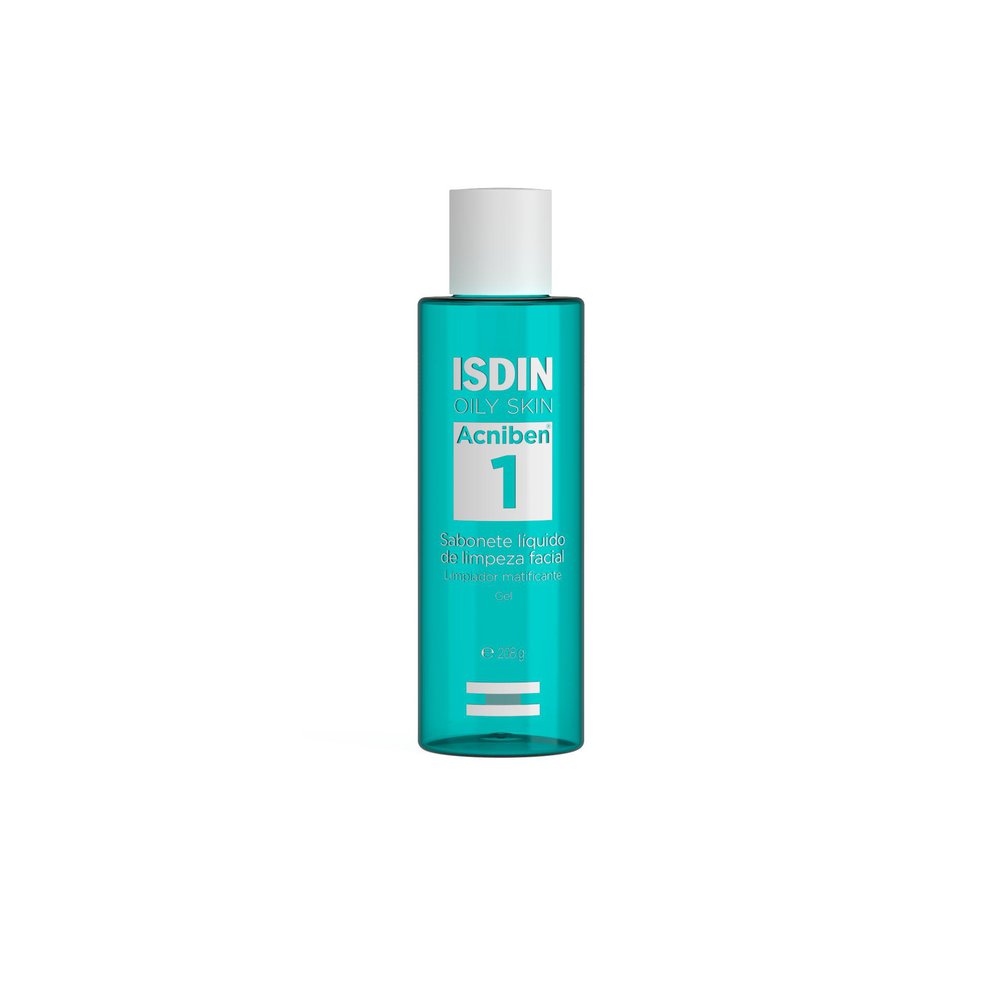 Sabonete Líquido Facial ISDIN Acniben Pele Oleosa e Acneica 208g — Isdin | Farmácia Resyla