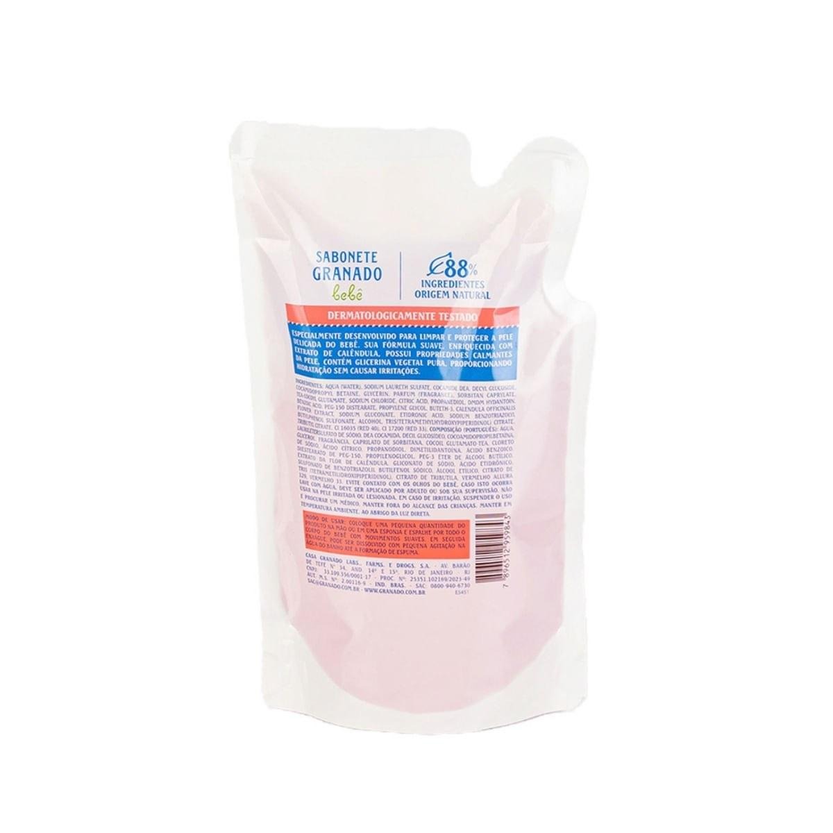 Sabonete Líquido Granado Bebê Calêndula Refil 250ml — imagem 2 | Farmácia Resyla
