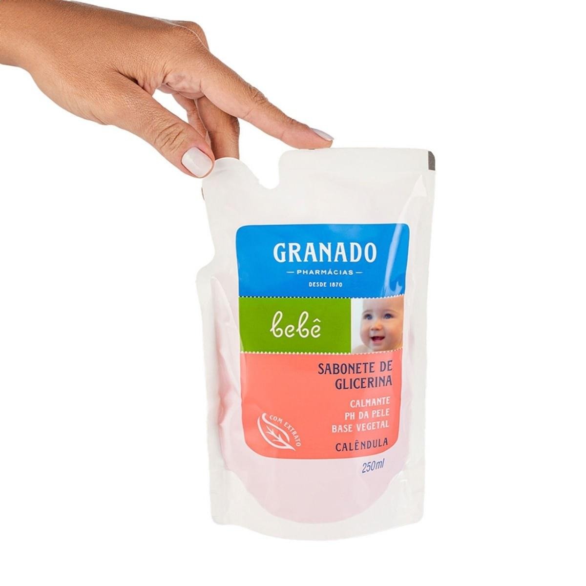 Sabonete Líquido Granado Bebê Calêndula Refil 250ml — imagem 3 | Farmácia Resyla