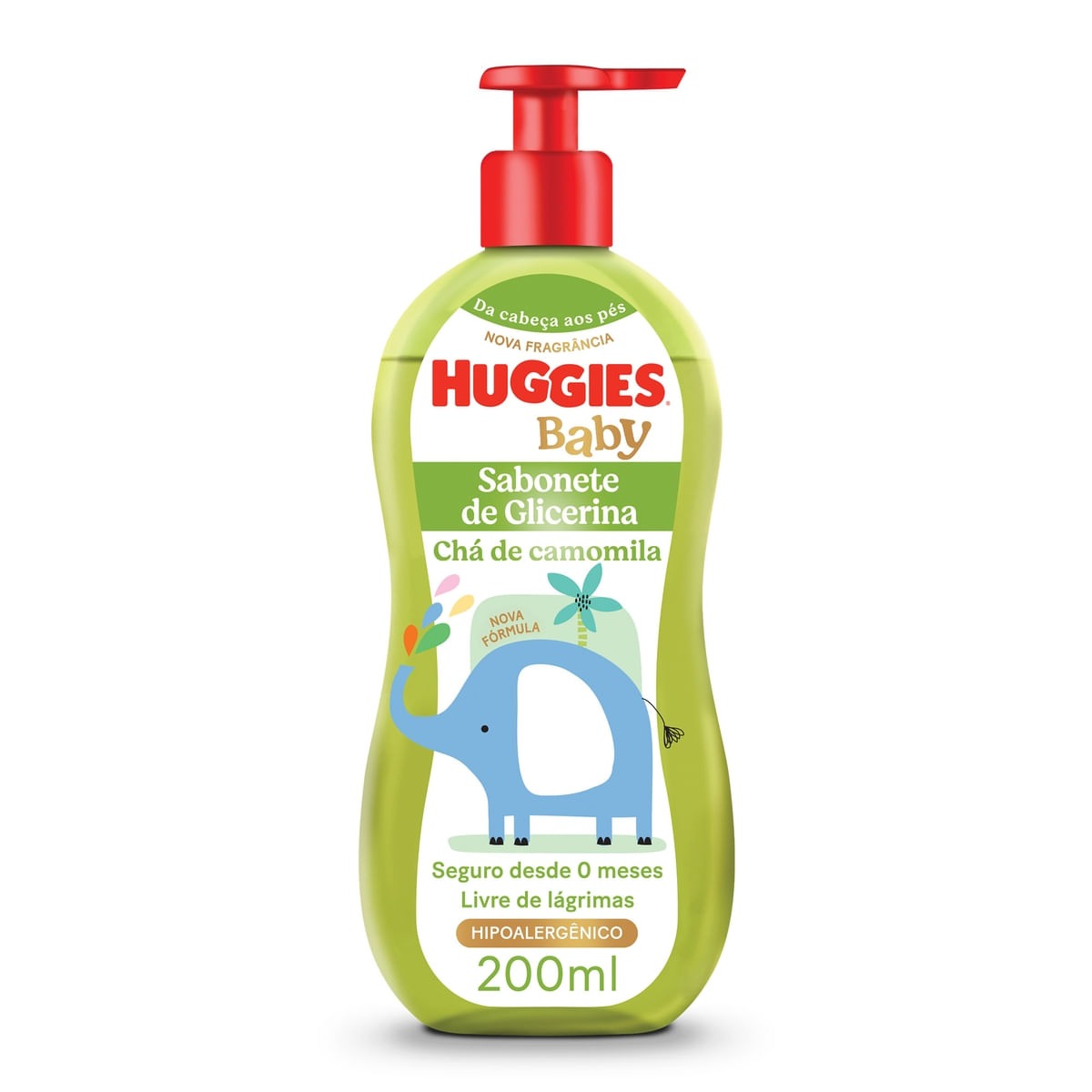 Sabonete Líquido Huggies Glicerina para bebê Camomila 200ml — Turma Da Mônica | Farmácia Resyla