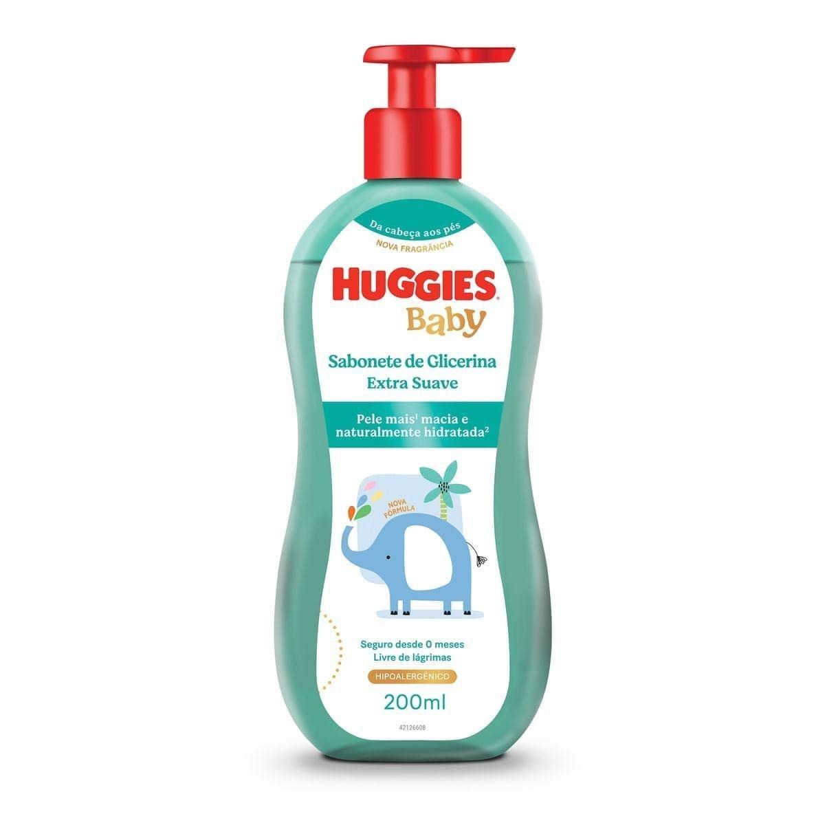 Sabonete Líquido Huggies Glicerina para Bebê Extra Suave 200ml — Turma Da Mônica | Farmácia Resyla