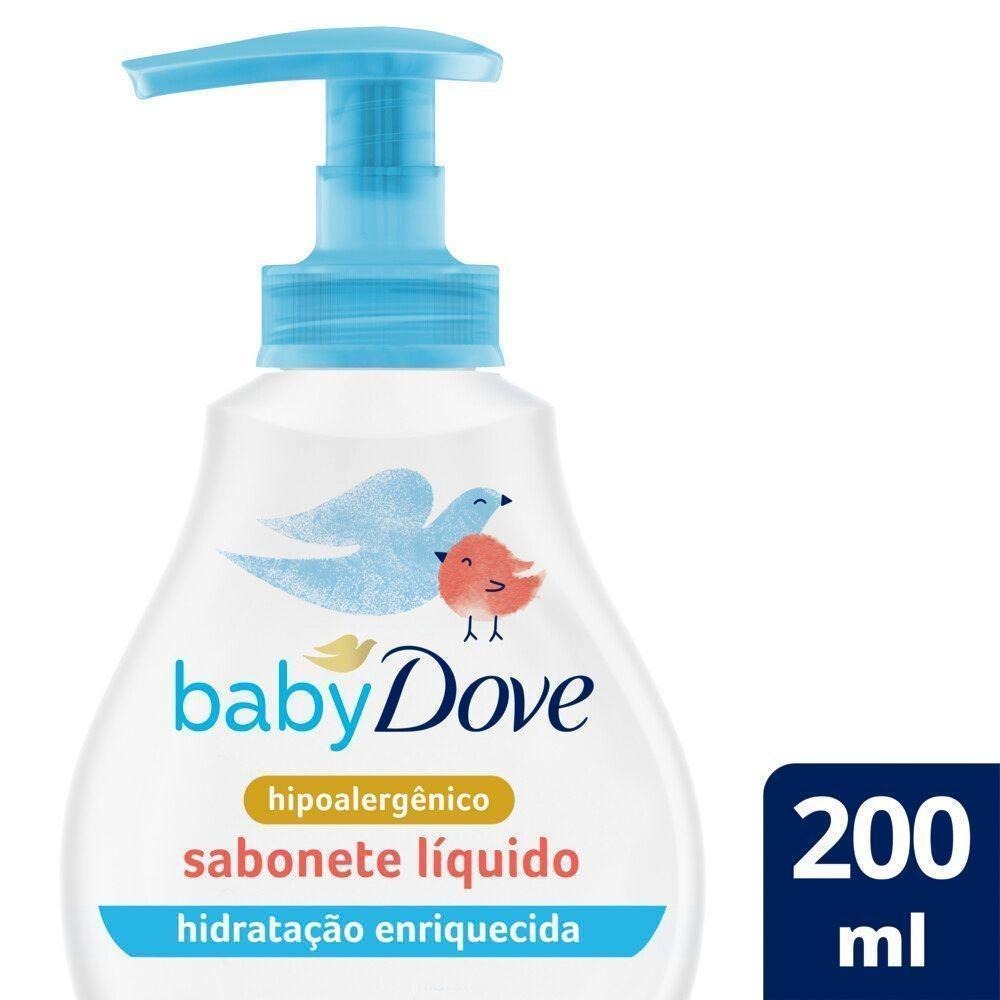 Sabonete Líquido Infantil Baby Dove Hidratação Enriquecida 200ml — Dove | Farmácia Resyla