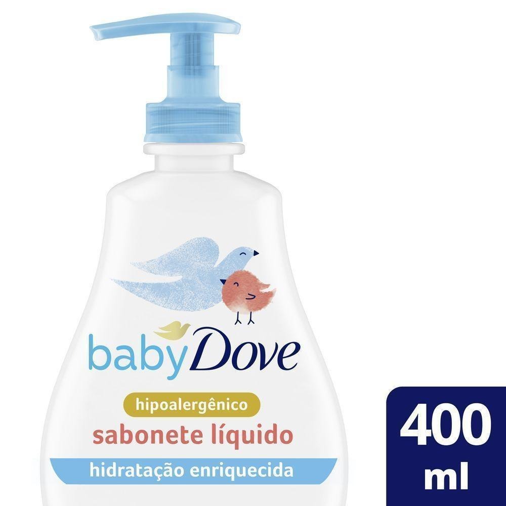 Sabonete Líquido Infantil Baby Dove Hidratação Enriquecida da Cabeça aos Pés 400ml — Dove | Farmácia Resyla