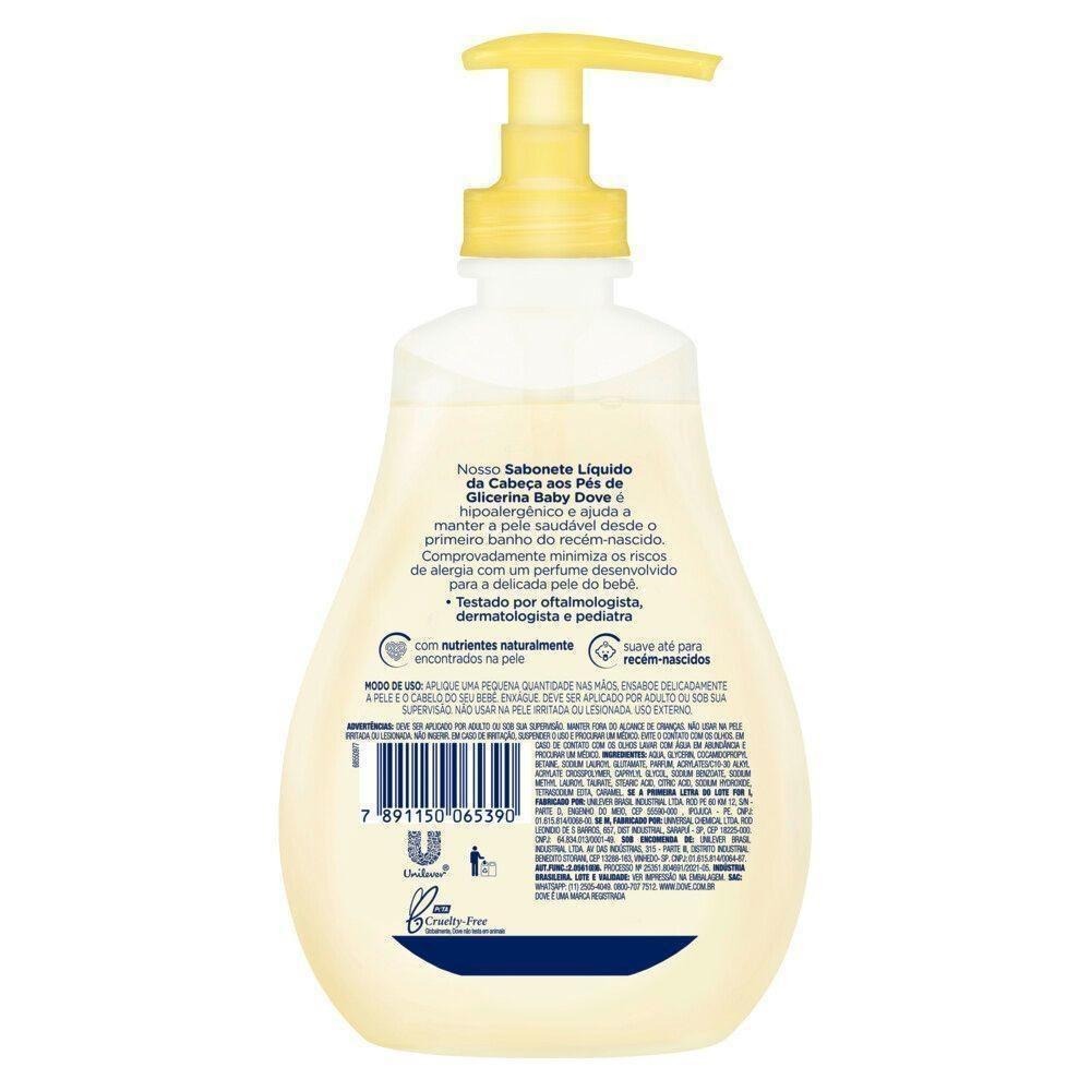 Sabonete Líquido Infantil Baby Dove Hidratação Glicerinada 400ml — imagem 3 | Farmácia Resyla