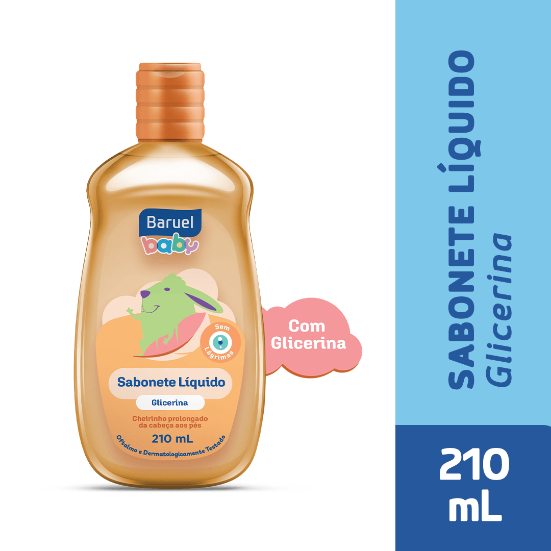 Sabonete Líquido Infantil Baruel Baby Glicerina 210ml — Baruel Baby | Farmácia Resyla