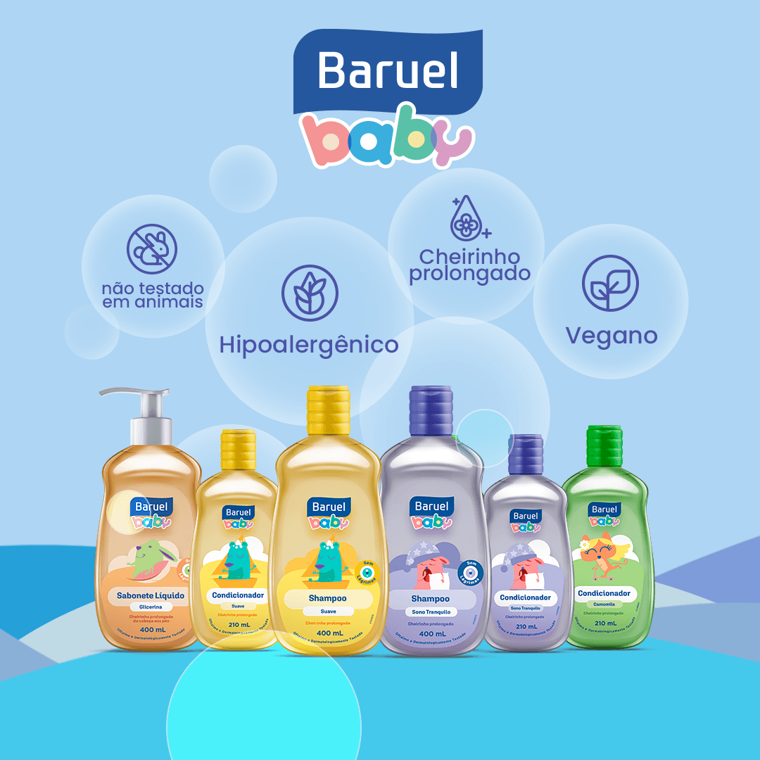Sabonete Líquido Infantil Baruel Baby Glicerina 210ml — imagem 3 | Farmácia Resyla