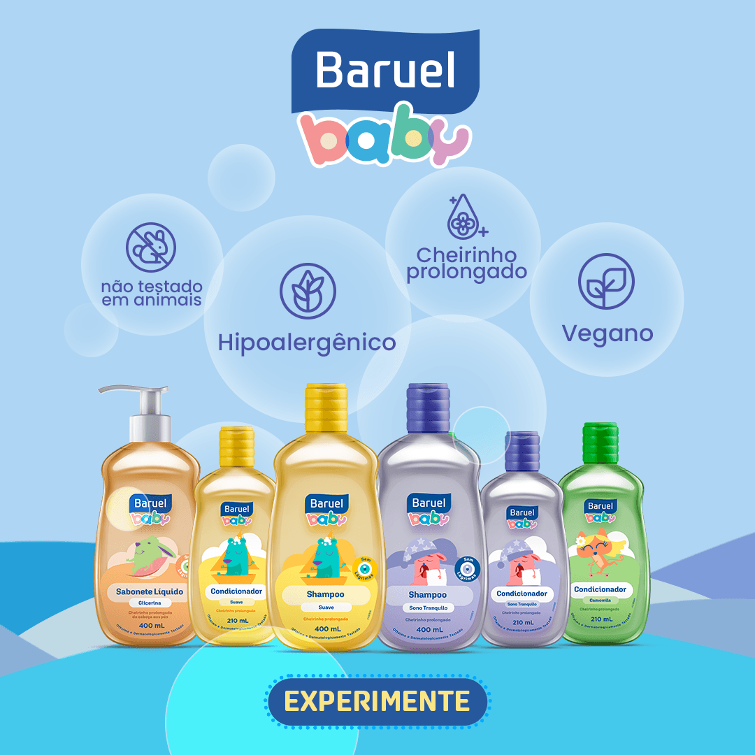 Sabonete Líquido Infantil Baruel Baby Glicerina da Cabeça aos Pés Refil 210ml — imagem 3 | Farmácia Resyla