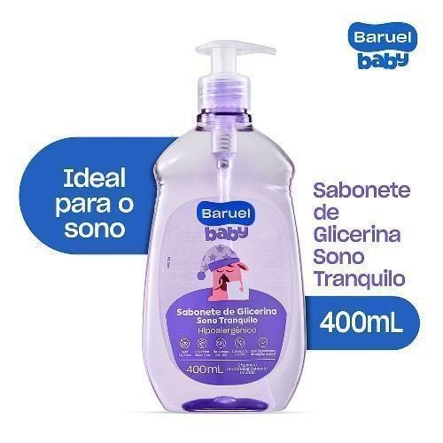 Sabonete Líquido Infantil Baruel Baby Sono Tranquilo Sem Lágrimas +6 meses 400ml — Baruel Baby | Farmácia Resyla