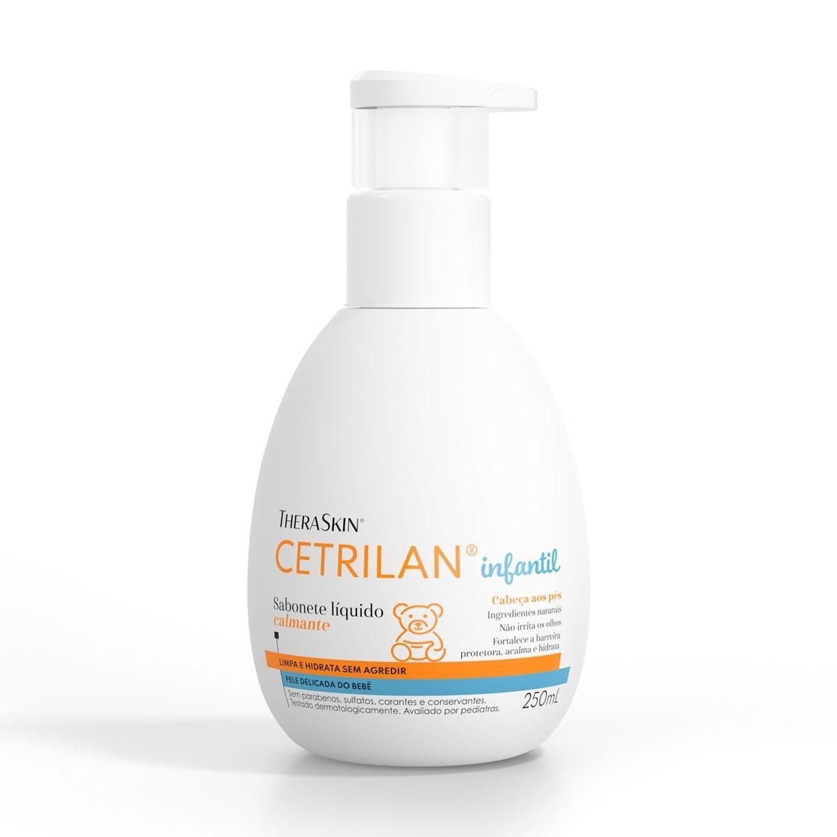 Sabonete Líquido Infantil Cetrilan Ingredientes Naturais 250ml — Theraskin | Farmácia Resyla