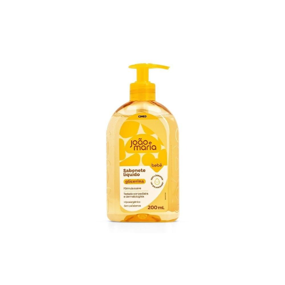 Sabonete Líquido Infantil João e Maria Bebê Glicerina 200ml — Joao e Maria | Farmácia Resyla