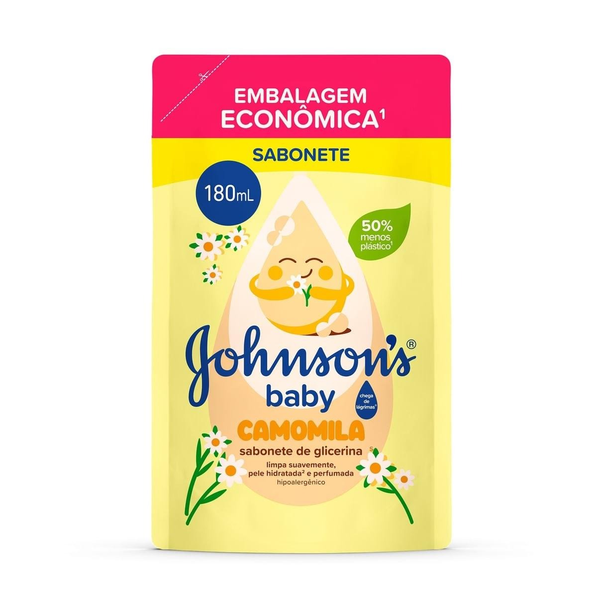 Sabonete Líquido Infantil Johnson's Baby Glicerina Camomila Refil 180ml — imagem 2 | Farmácia Resyla