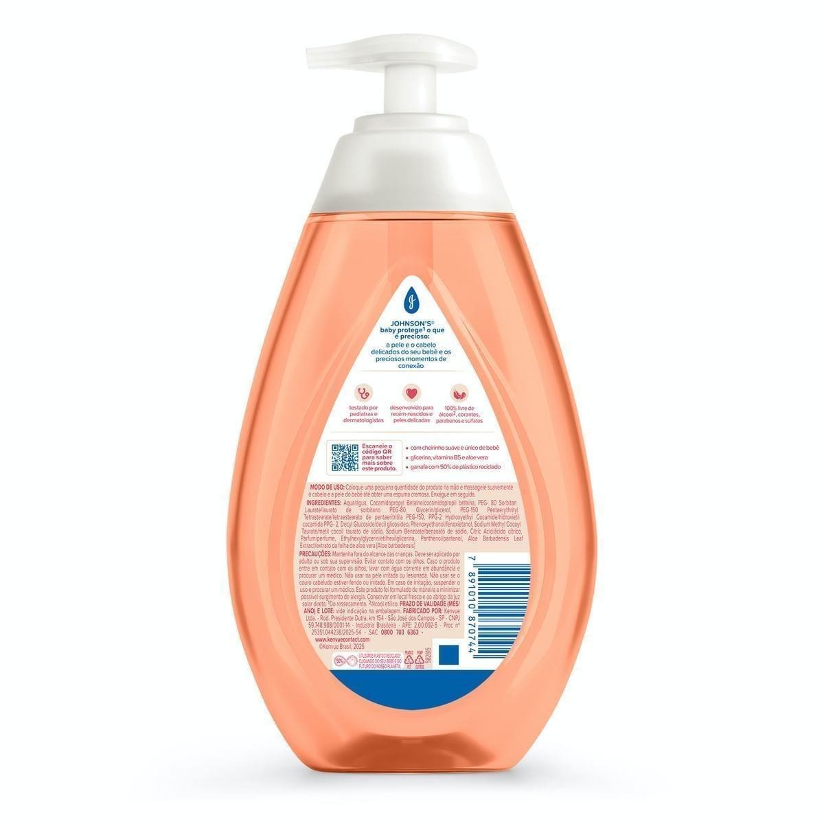 Sabonete Líquido Infantil Johnson's Baby Glicerina da Cabeça aos Pés 400ml — imagem 3 | Farmácia Resyla