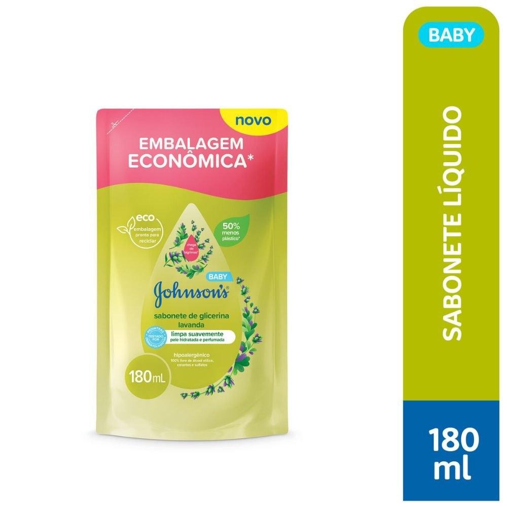 Sabonete Líquido Infantil Johnson's Baby Glicerina Lavanda Refil 180ml — imagem 2 | Farmácia Resyla
